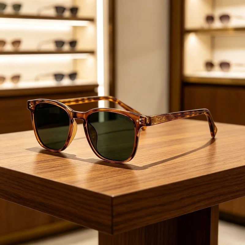 Retro Square Frame Fashion Sunglasses