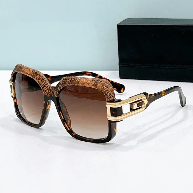 Snake Print Gradient Fashion Sunglasses