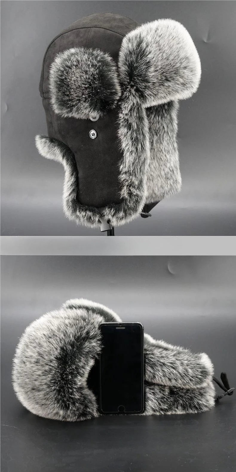 Faux Fur Ushanka Earflap Winter Hat