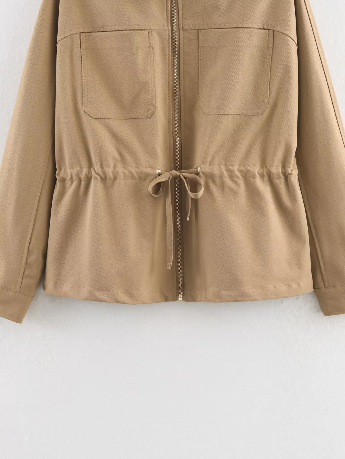 Casual Lapel Jacket And Drawstring Pants Set for Women