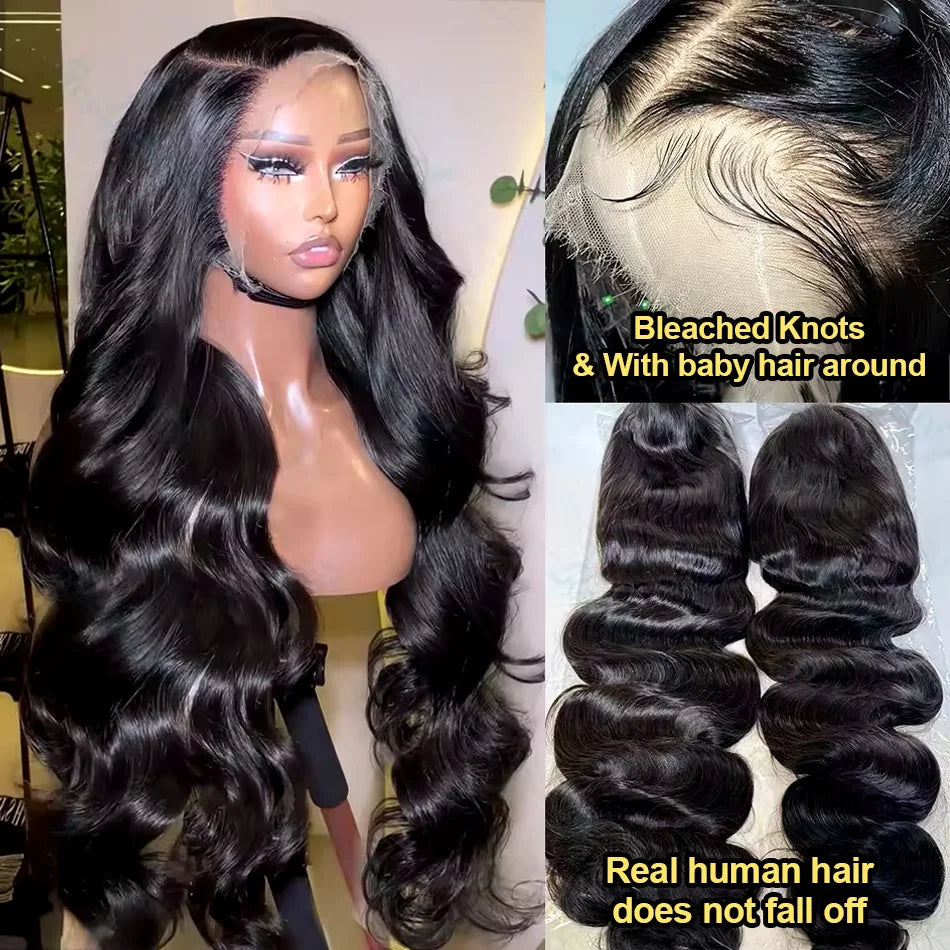 Pre Plucked Body Wave Human Hair Lace Front Wig for Women