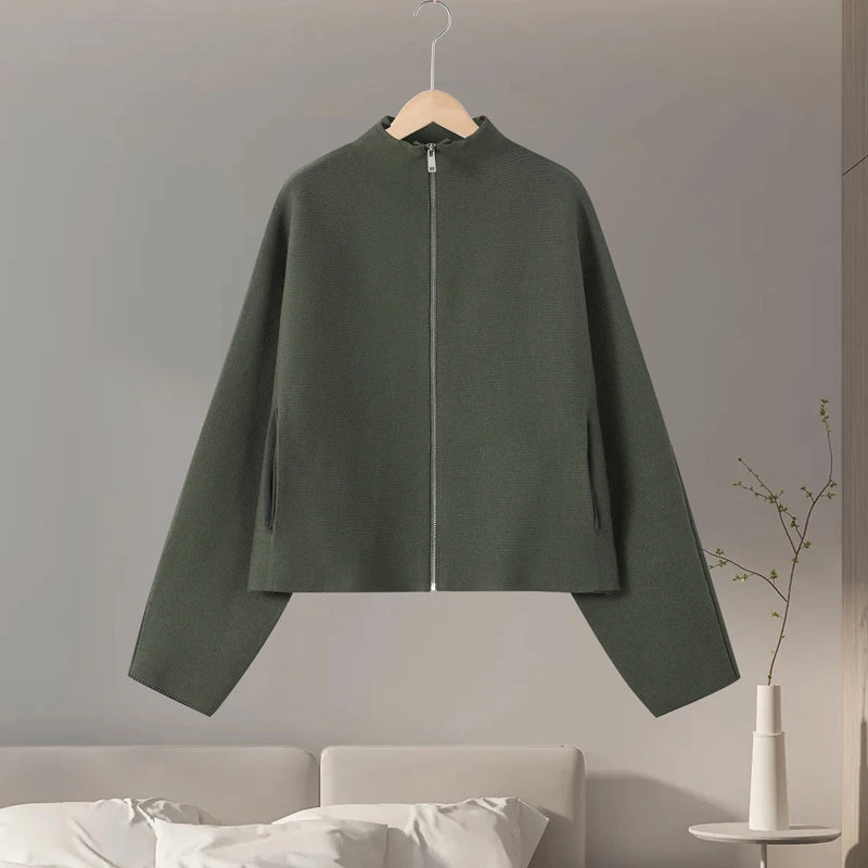 Women 's Jackets Vintage Lapel Zipper Big Pockets Zipper Full Sleeve Coats Lady 2026 Fashion New Woman Spring Jackets Outwears