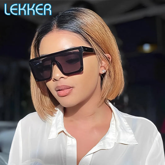 Short Straight Bob Lace Front Human Hair Wig for Women