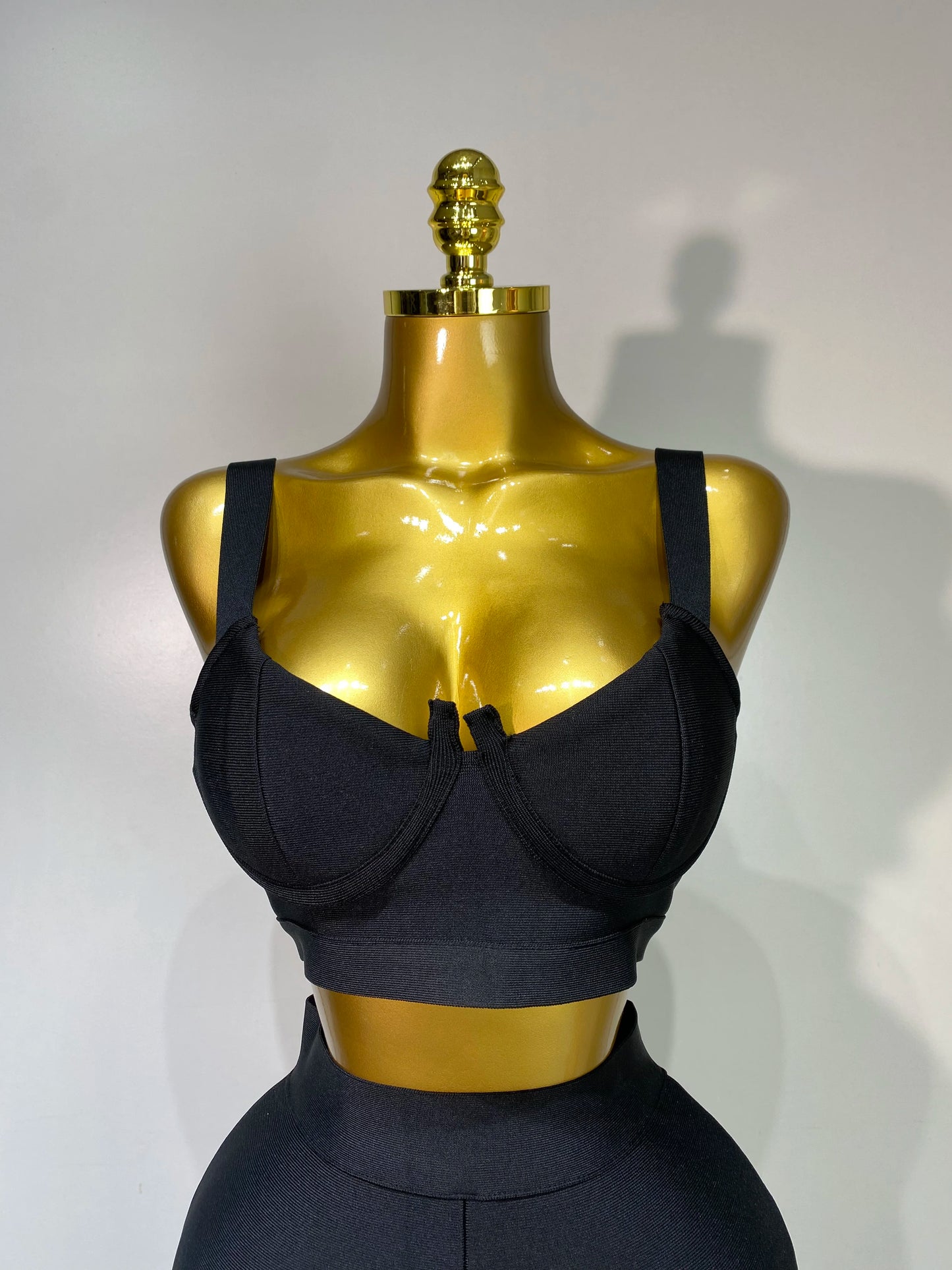 Women Sexy Bandage Crop Top Pant Set Evening Party Club Luxury Birthday High Street Fashion Elegant Luxury Birthday Outfit ﻿