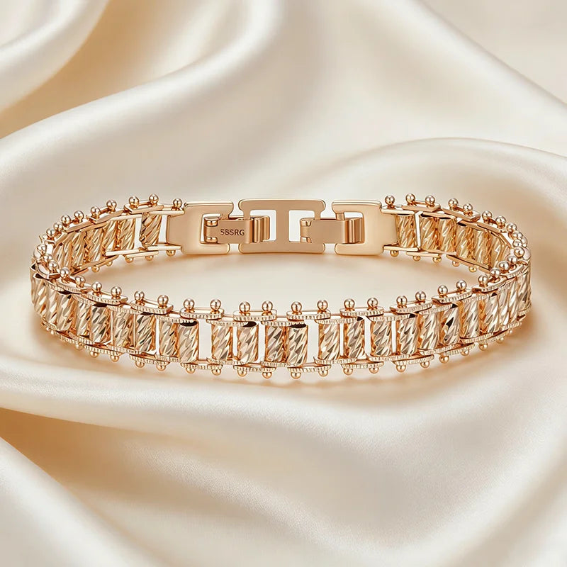 Rose Gold Tone Link Chain Bracelet