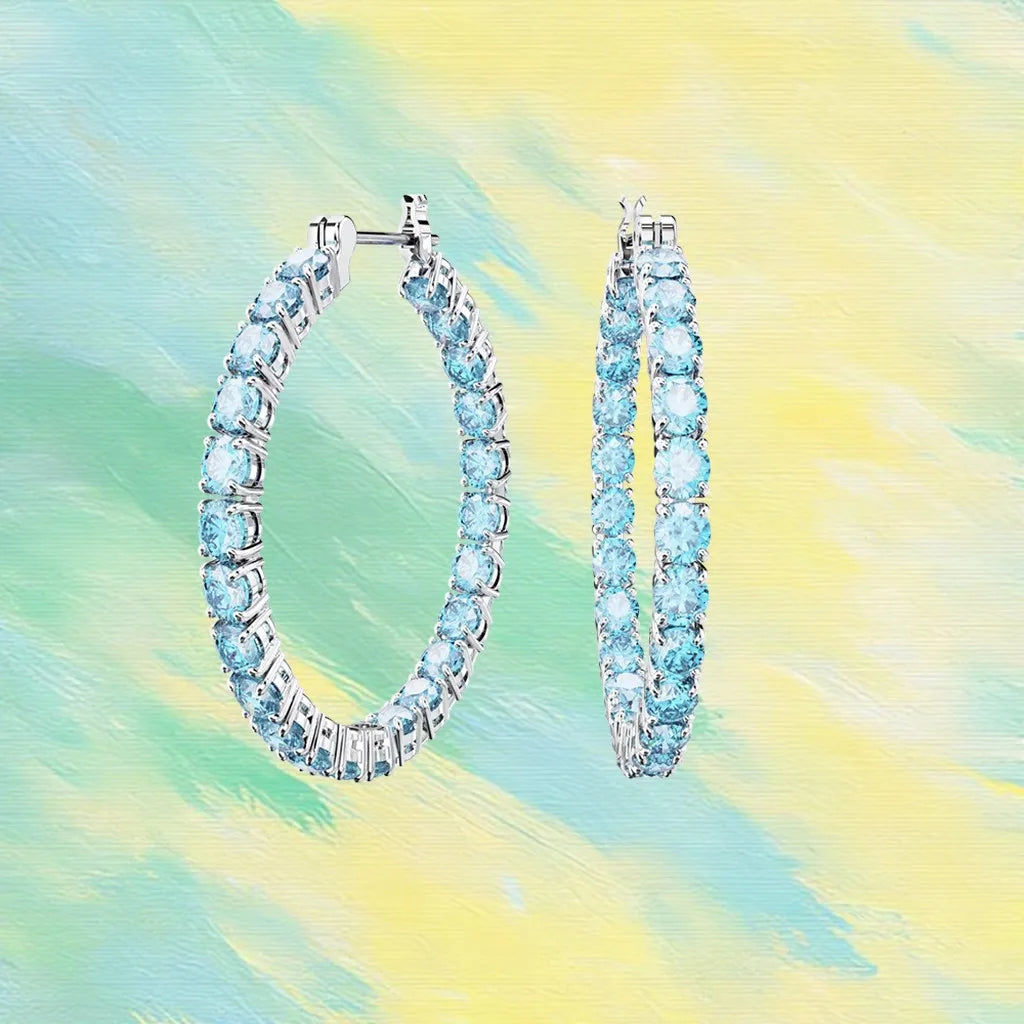Gold Plated Sparkling Zirconia Jewelry Set for Women