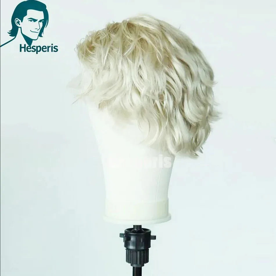 Side Swept Wavy Pixie Cut Full Lace Human Hair Wig for Women