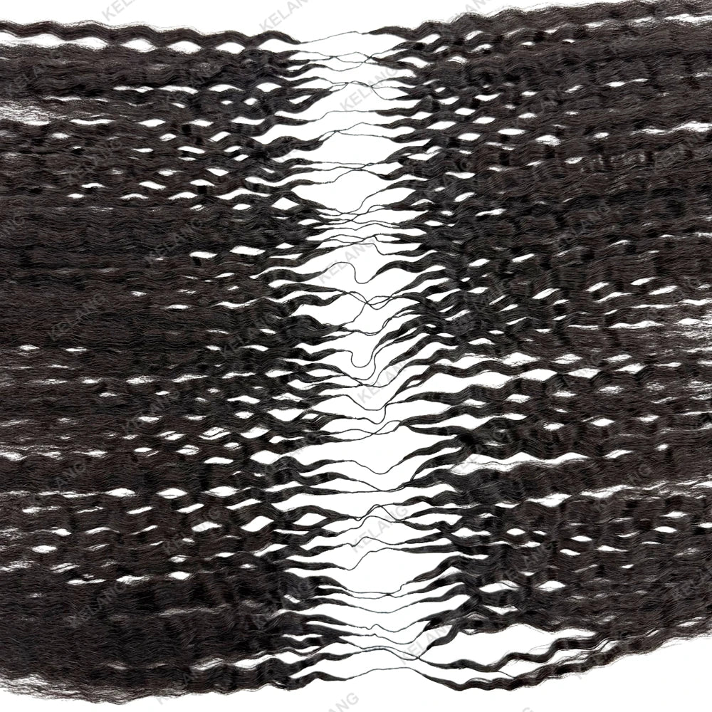 Deep Curly Human Hair Crochet Extensions for Women