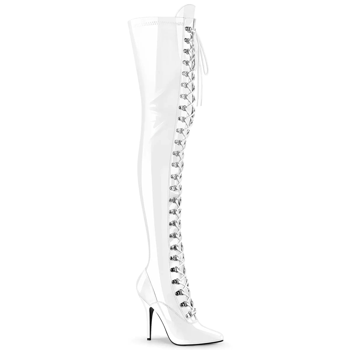 Plus Size Over-The-Knee Leather Stiletto Boots for Women