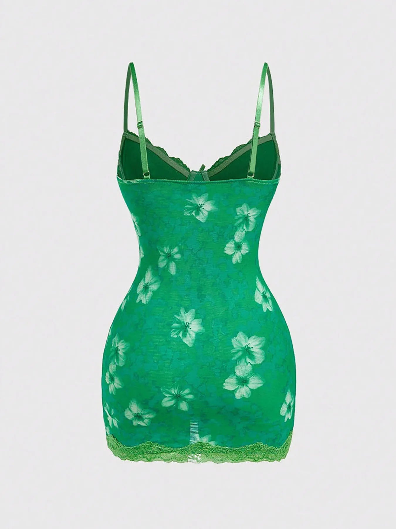 Leopard Print Lace Spaghetti Strap Bodycon Dress for Women