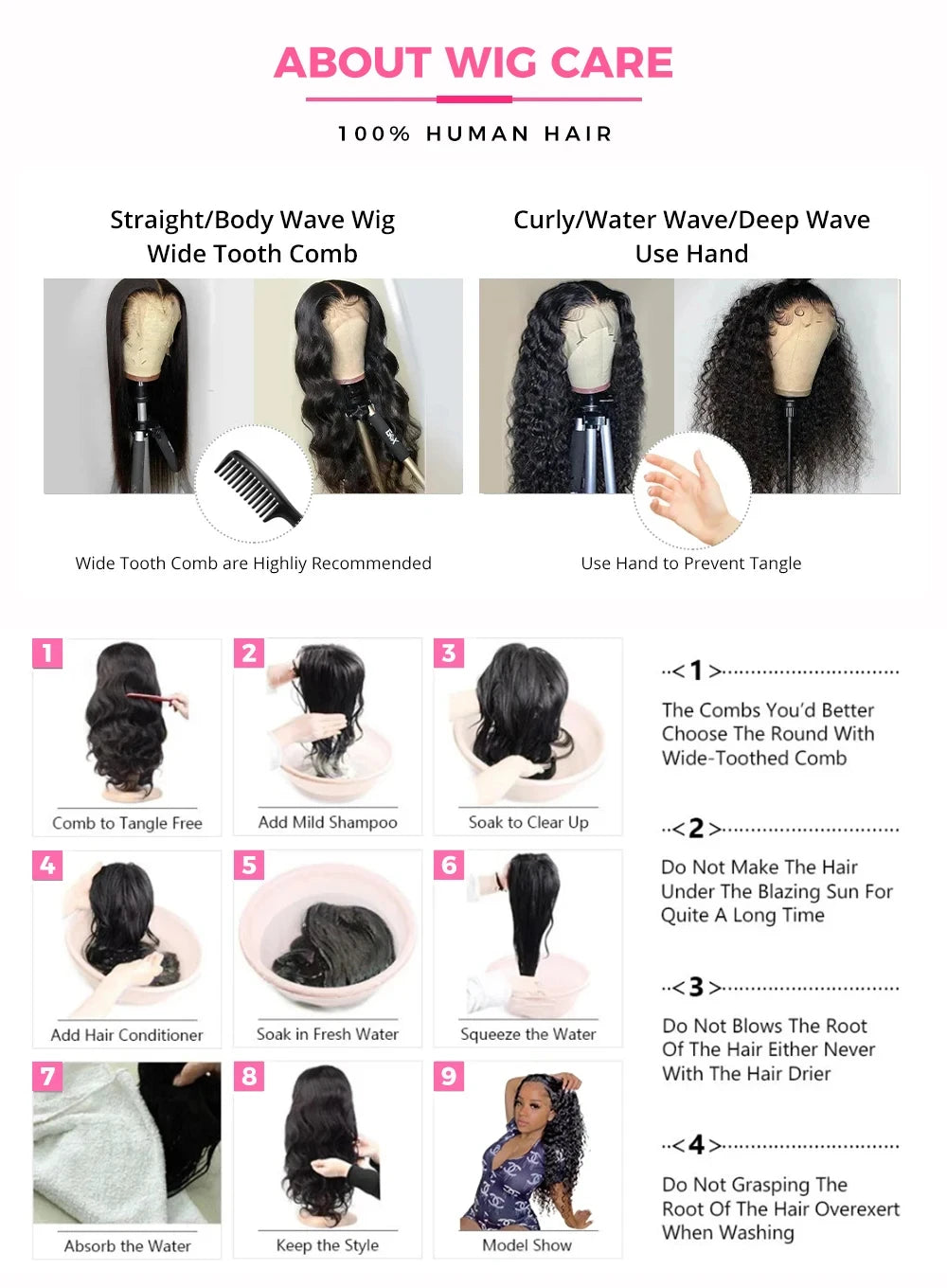 Deep Wave Lace Front Brazilian Human Hair Bob Wigs For Women
