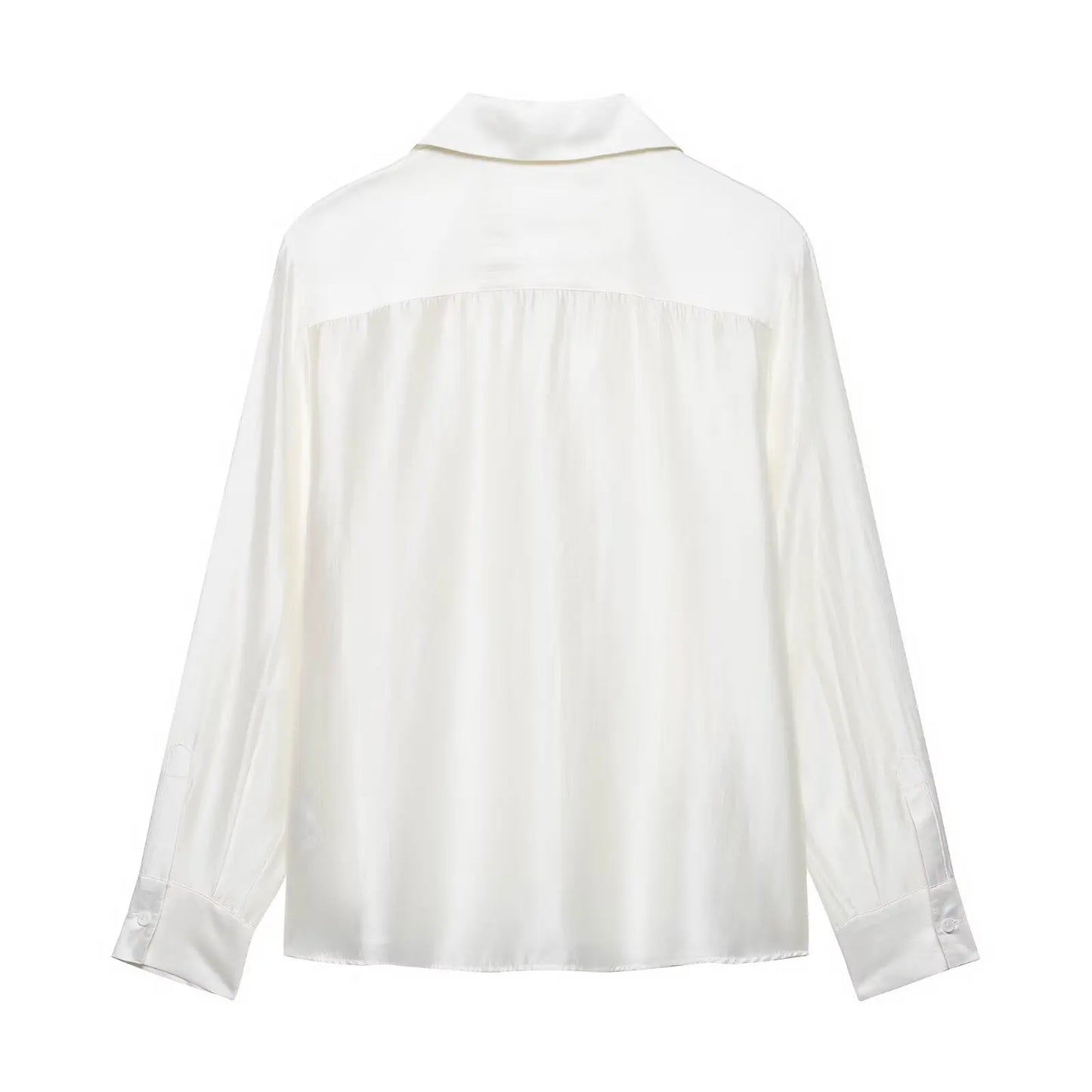 Casual Long Sleeve Pocket Embroidered Shirt for Women