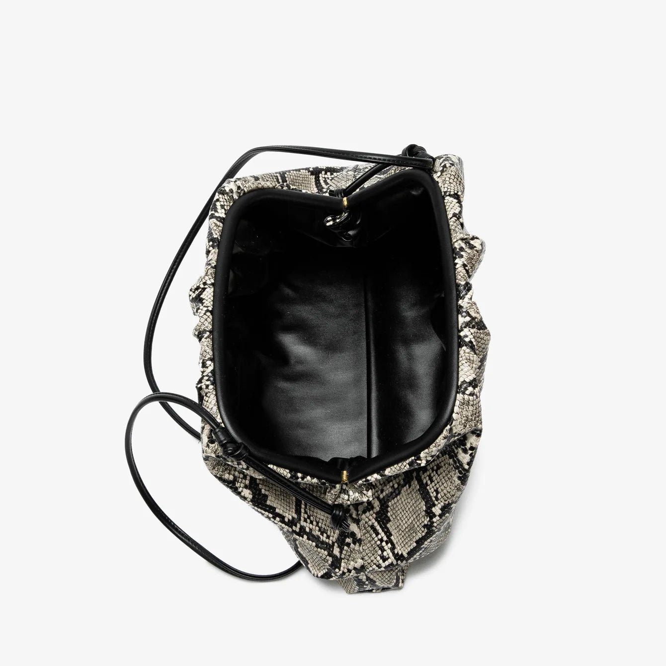Elegant Ruched Serpentine Dumpling Shoulder Bag for Women