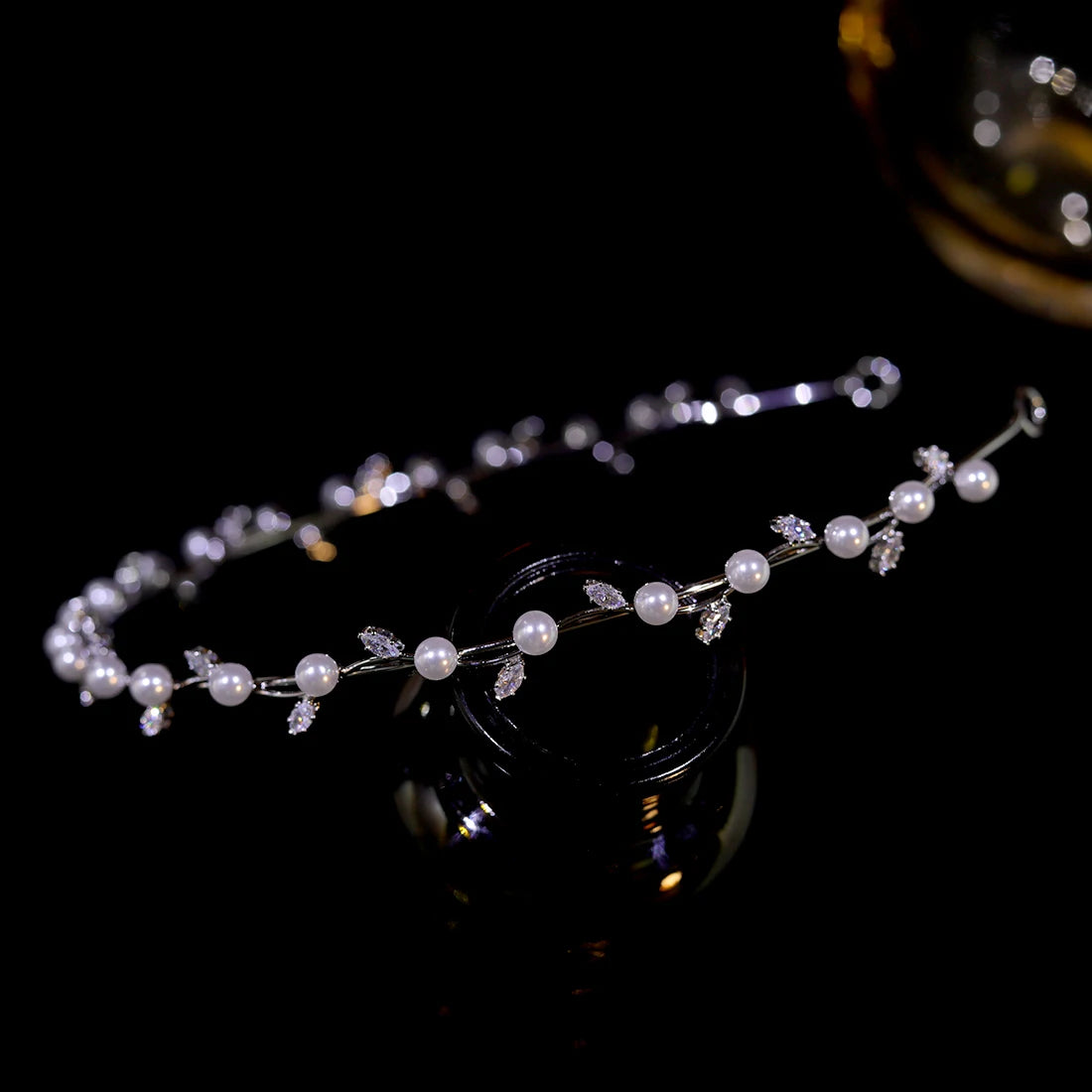 Pearl Vine Bridal Crown