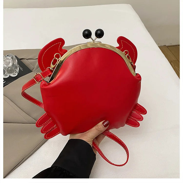 Crab Crossbody Handbag With Coin Purse