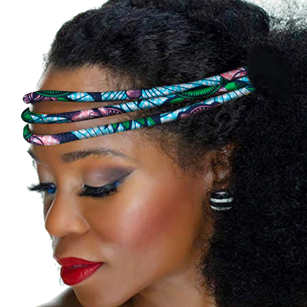 Colorful African Wax Print Handmade Headwrap for Women