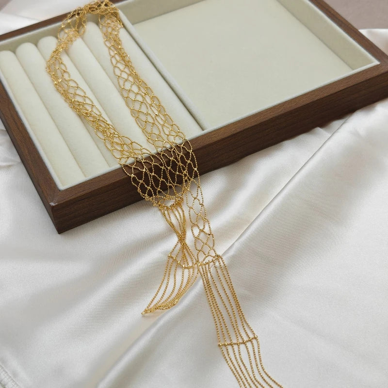 Personalized Hollow Layered Chain Necklace for Women