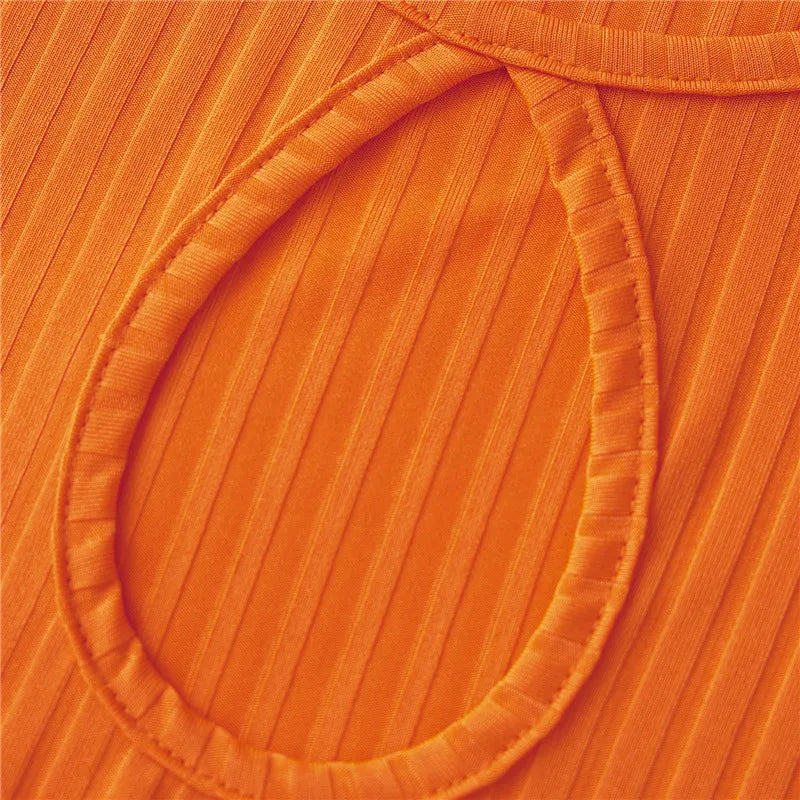 Velma Inspired Orange Three Piece Costume Set for Women