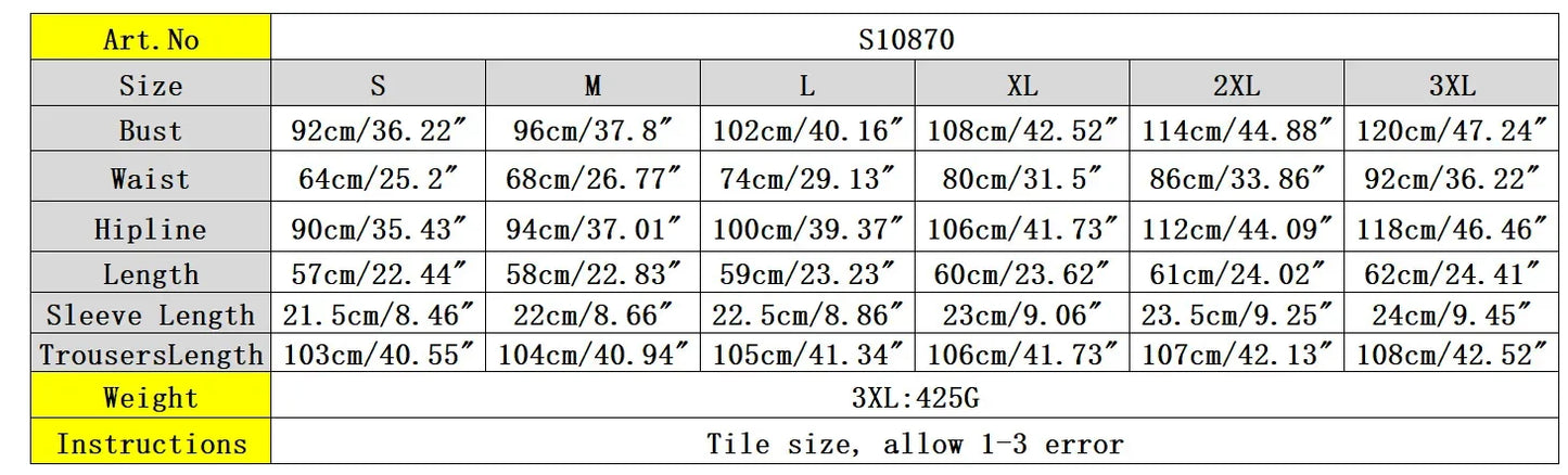 Printed Summer Two-Piece Pants Set