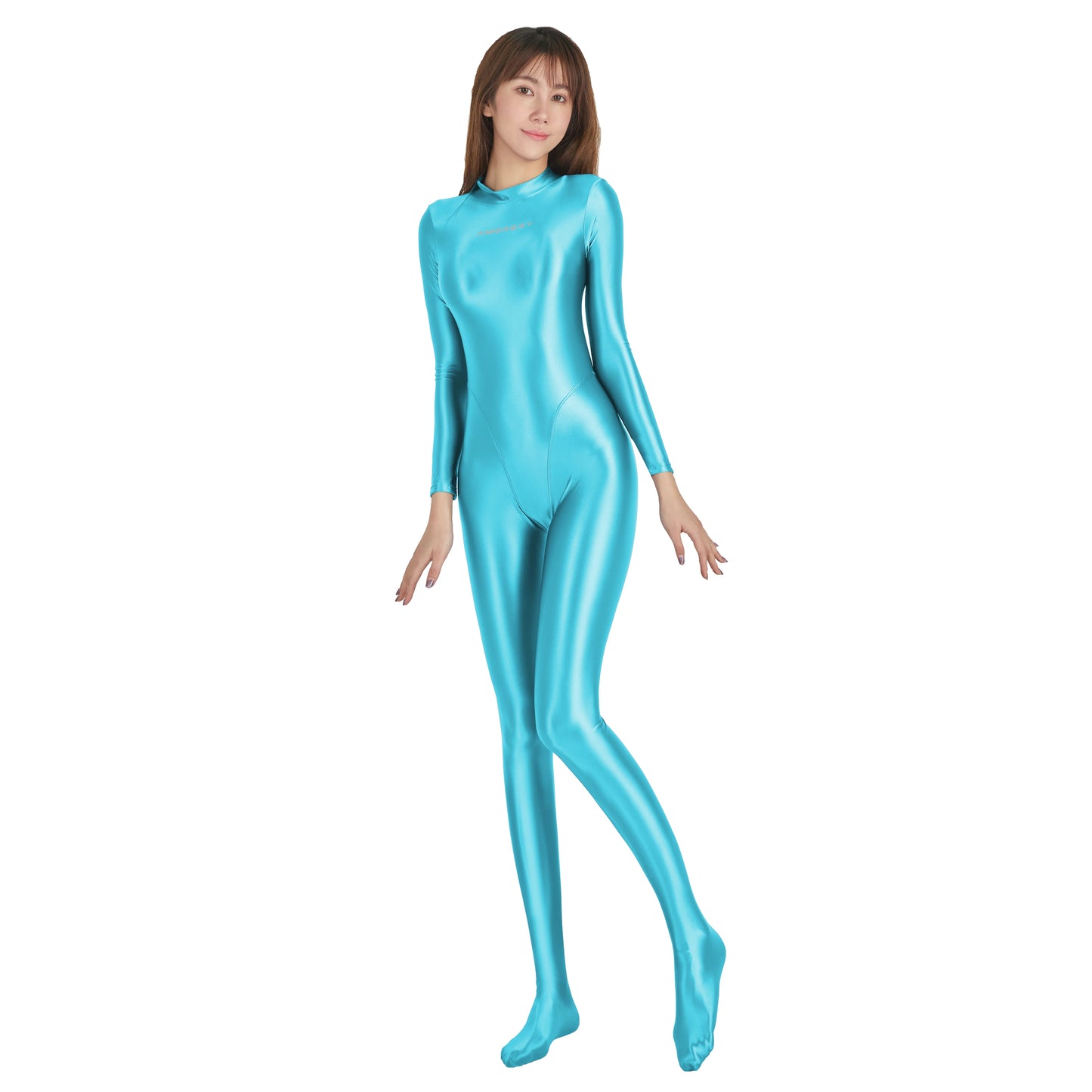 Athleisure Satin Zentai Bodysuit