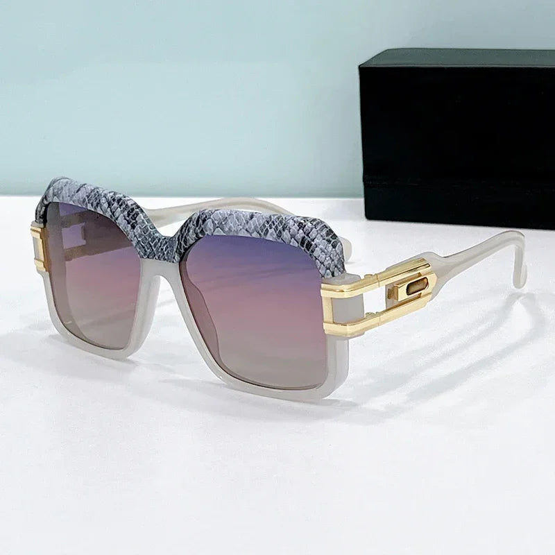Snake Print Gradient Fashion Sunglasses