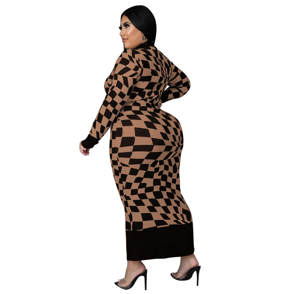 Colorful African Dashiki Print Traditional Dress for Women