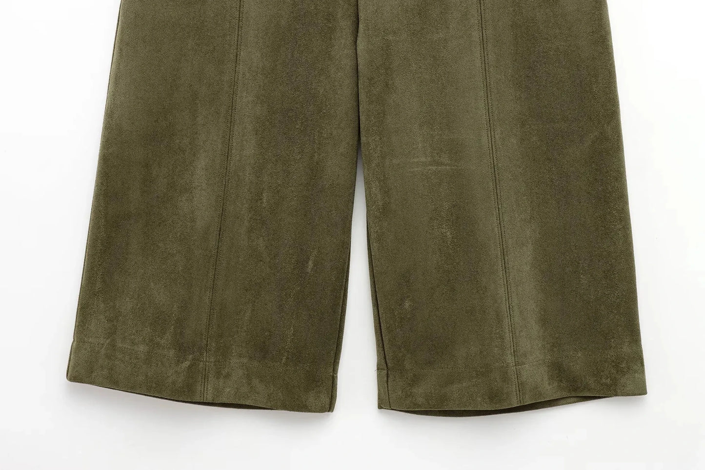 Retro Suede with Zipper Short Jacket Set for Women