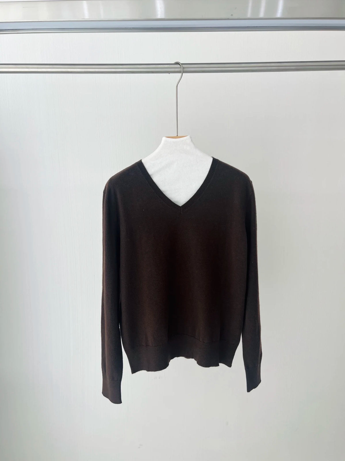 Cozy Soft V Neck Casual Loose Fit Knit Pullover Sweater For Women