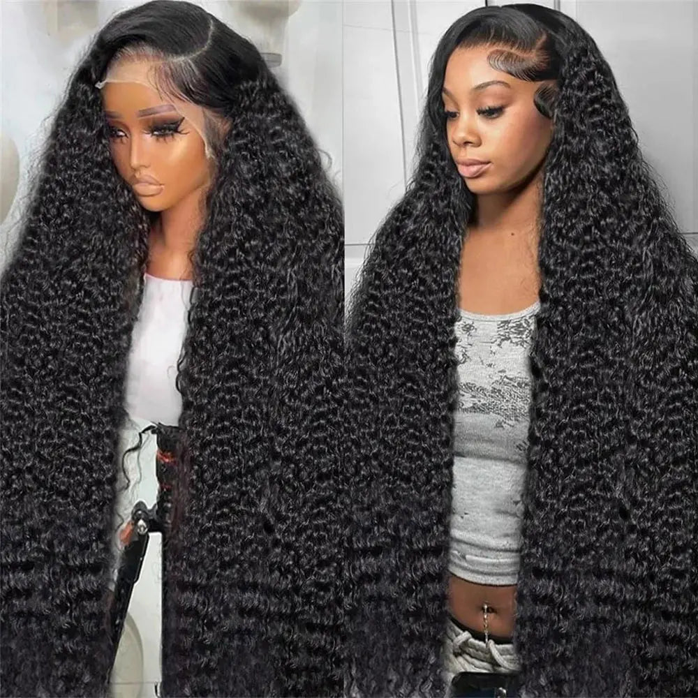 HD Transparent Lace Front Curly Human Hair Wig for Women