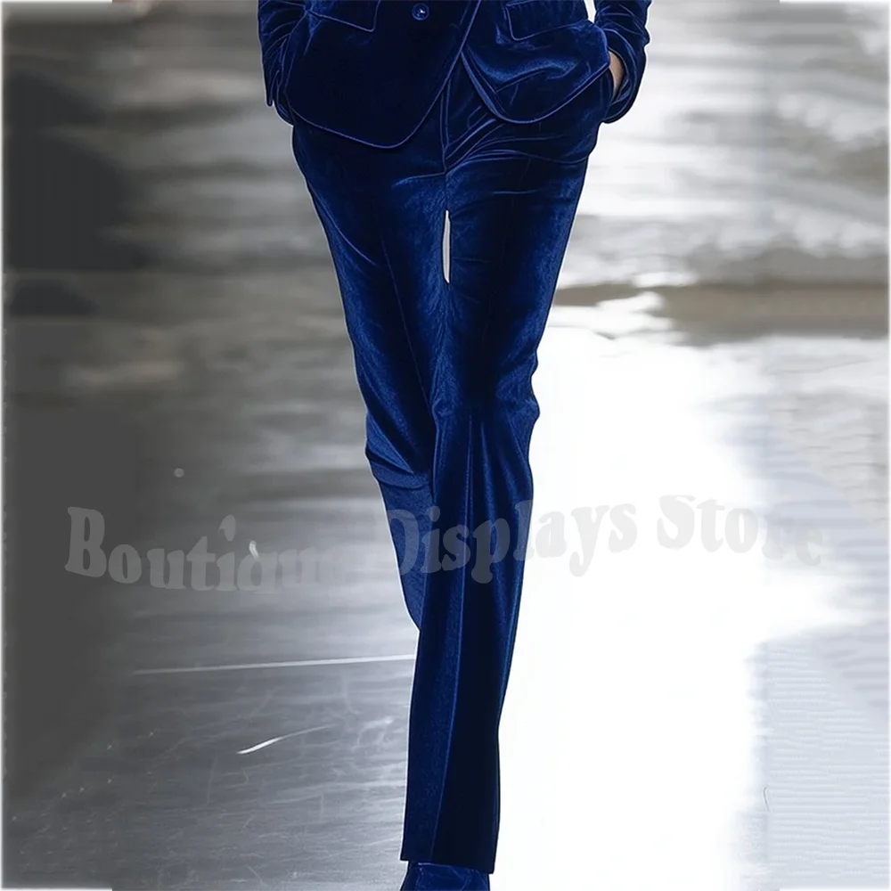 Peak Lapel Velvet Suit Set