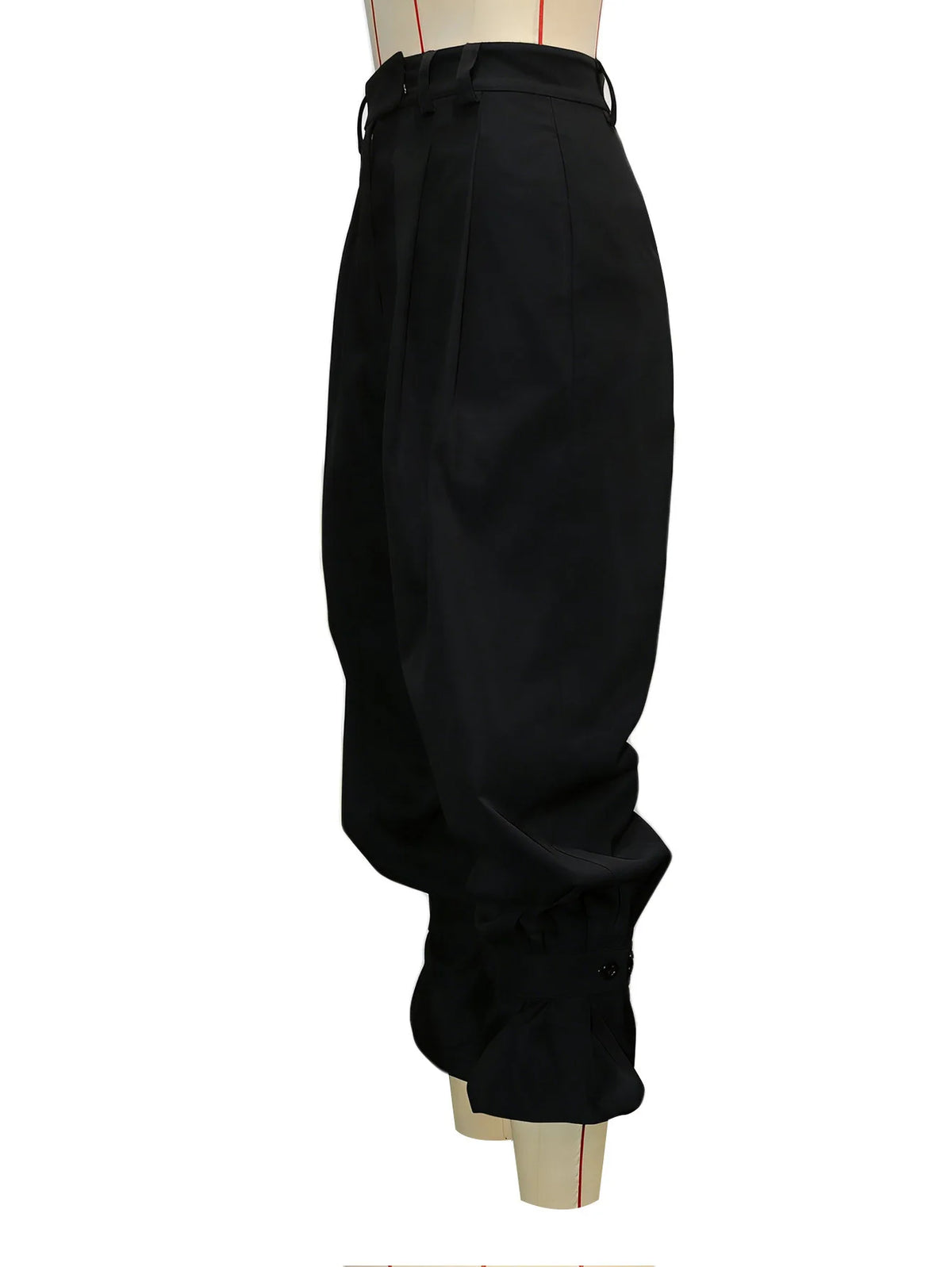 Ruched Stretch Wide Leg Casual Work Trousers for Women