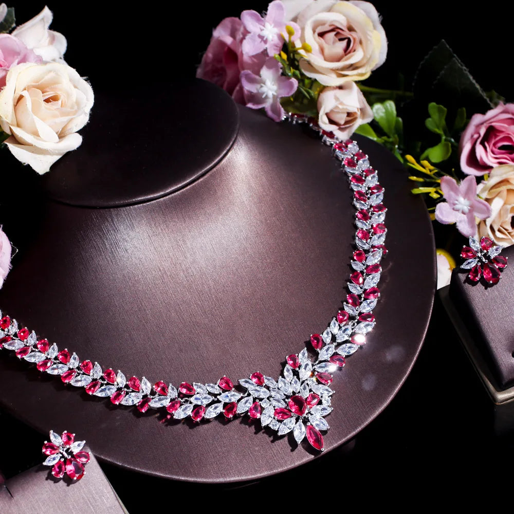 Yellow Cubic Zirconia Bridal Jewelry Set