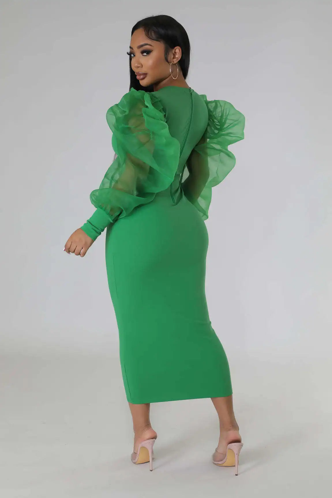 Women White Long Dress Lace Lantern Full Sleeve Round Neck A Line Dresses Elegant Ladies Splice Skirts Autumn Formal Vestidos