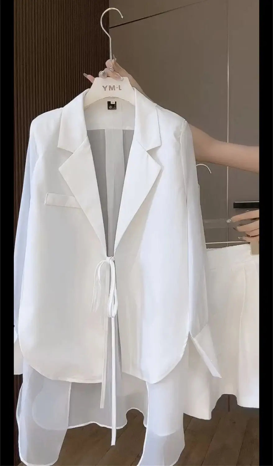 Summer 2 Piece Outfits 2025 Formal Kit Office Blazer Suits Set of Two Fashion Pieces for Women Shorts Cheap Womens Matching Sets
