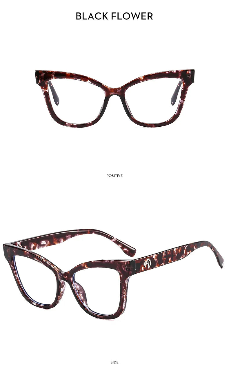 Vintage Blue Light Blocking Cat Eye Reading Glasses for Women