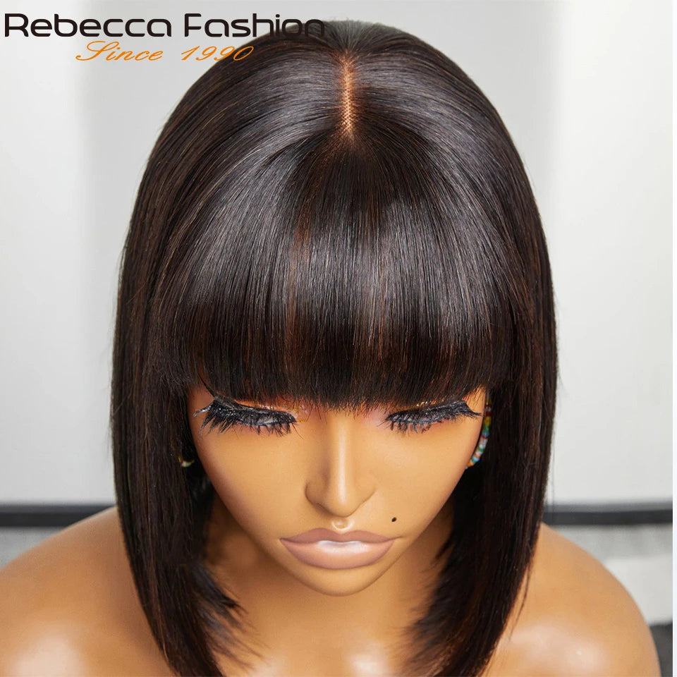 Highlight Blonde Glueless Lace Front Bob Wig for Women