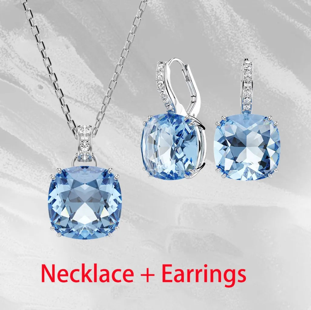 Dazzling Zircon Crystal Statement Necklace for Women