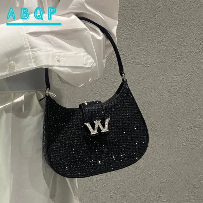 New Diamond-encrusted Handbag Luxury Diamond-encrusted Shiny Dinner Party Women's Handbag Diamond-encrusted Women's Shoulder Bag