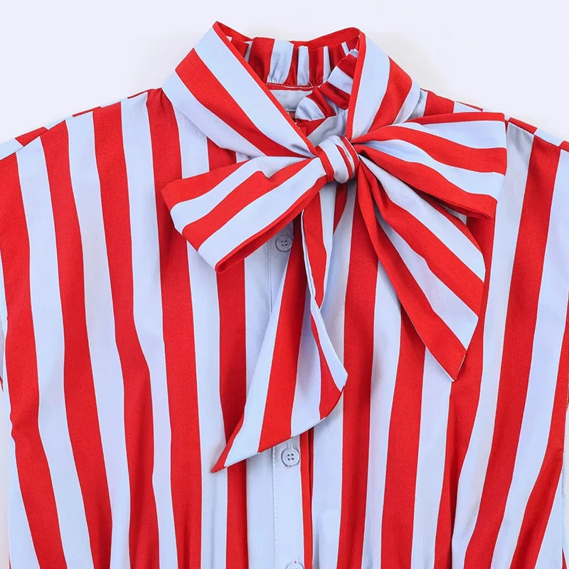 Beach Striped Print Sleeveless Backless Top for Women