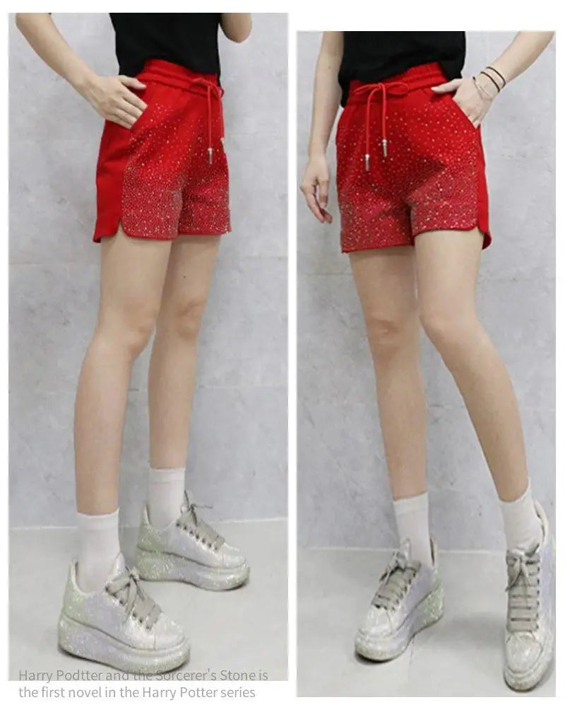 Lightweight High Waist Wide Leg Casual Shorts for Women