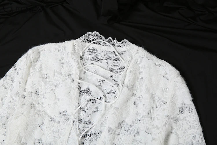 Evening Lace Overlay Maxi Dress