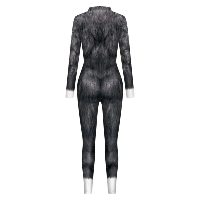 Vivid Animal Print Allover Zentai Bodysuit for Women