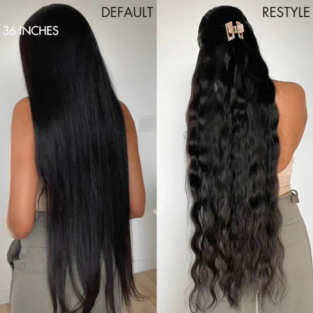 Glueless Bone Straight Brazilian Lace Front Wig for Women
