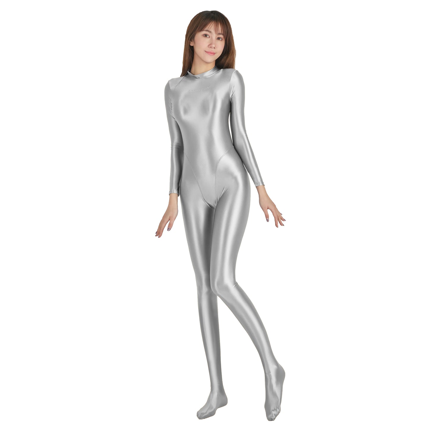 Athleisure Satin Zentai Bodysuit