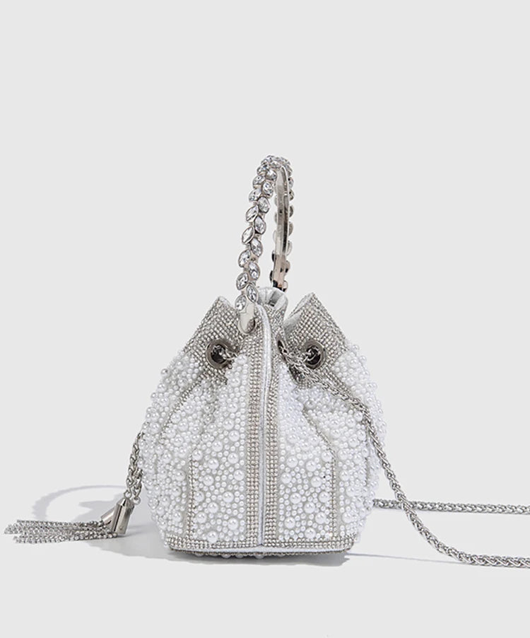 Pearl And Rhinestone Evening Clutch