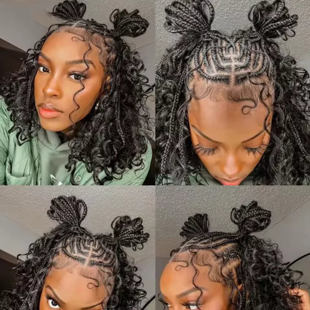Deep Wave Human Braiding Hair Extensions for Women