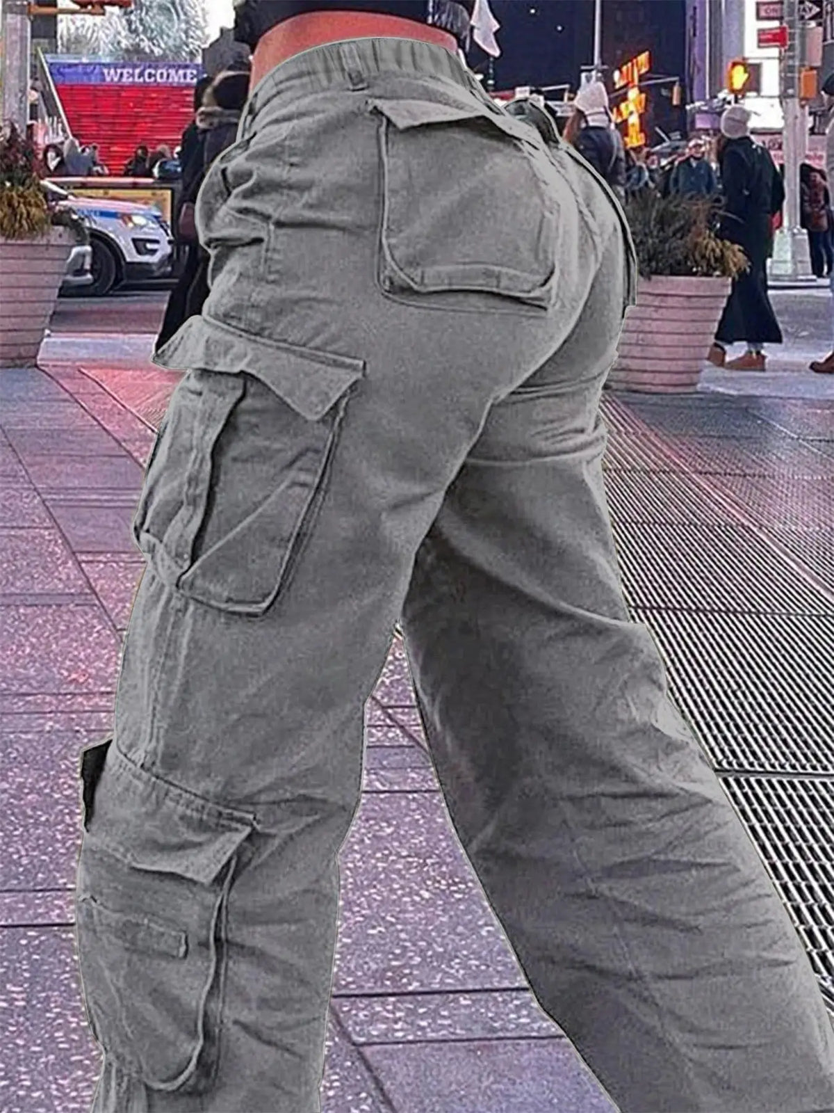 High Stretch Multi Pocket Workwear Trousers for Women