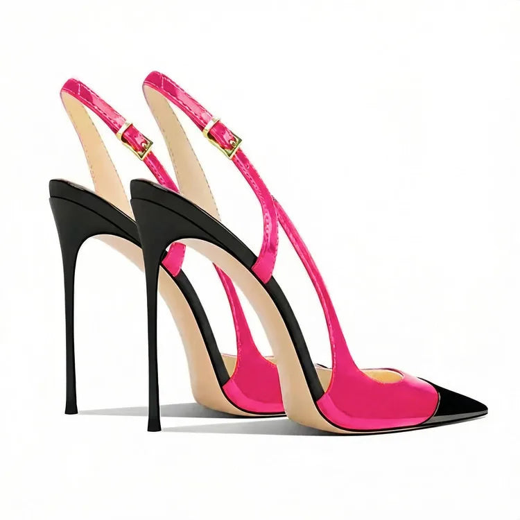 Pointed Toe High Heel Slingback Sandals for Women