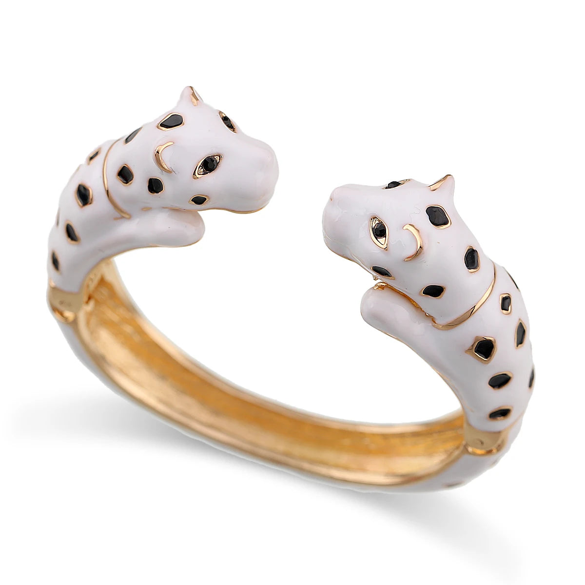 Fashion Colorful Double Leopard Cuff Bracelet for Women