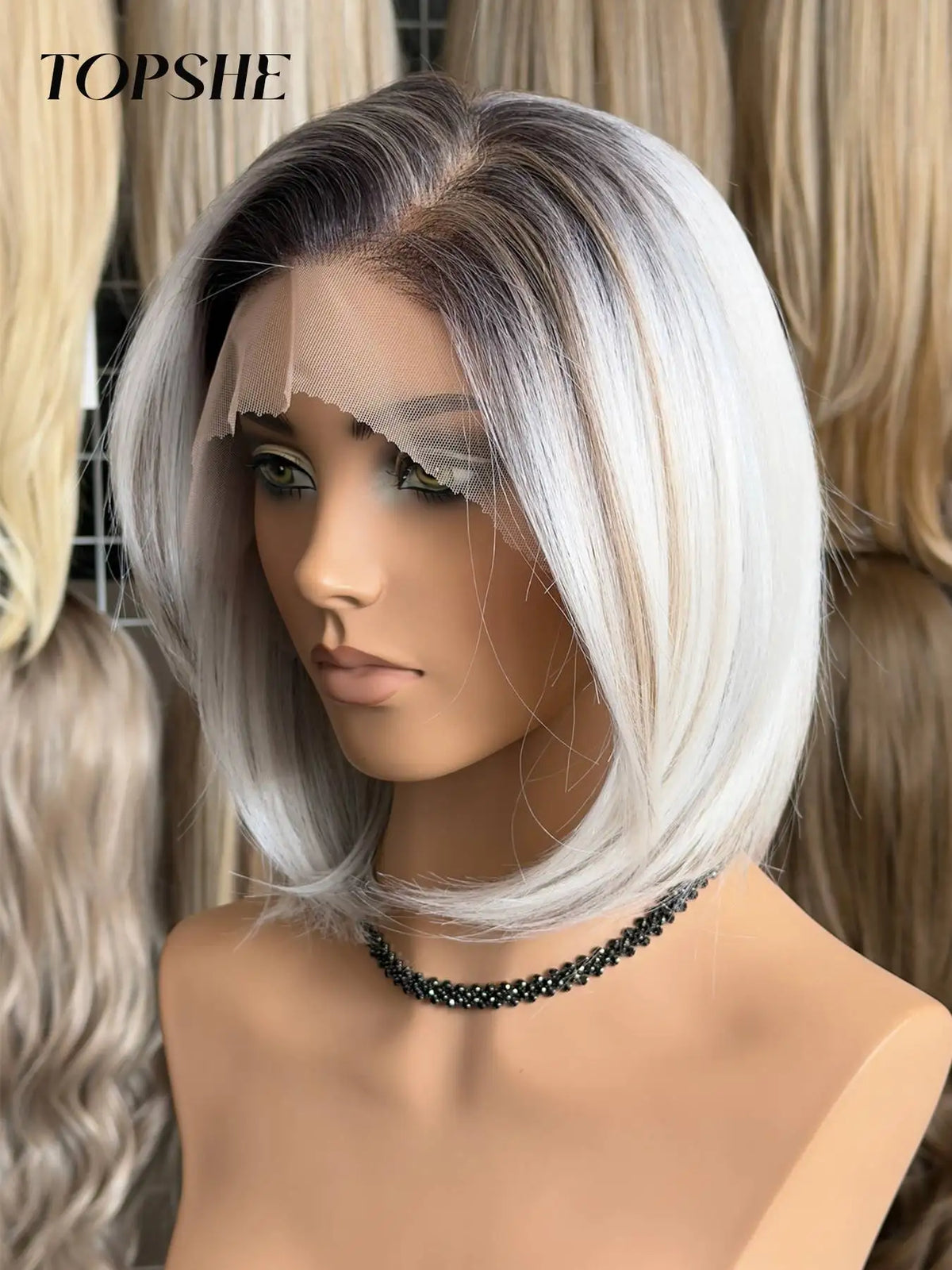 Fashion Glueless Ombre Lace Front Synthetic Wig for Women